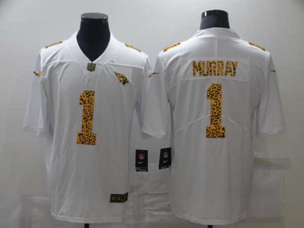 Men%27s Arizona Cardinals #1 Kyler Murray 2020 White Leopard Print Fashion Limited Stitched Jersey Dzhi->atlanta falcons->NFL Jersey